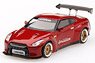 Pandem Nissan GT-R R35 GT Wing Lava Red (RHD) (Diecast Car)