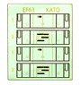 Grade Up Sticker for Type EF63 Cab Wall Sticker (for Kato Product) (for 2-Car) (Model Train)