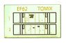 グレードアップシール EF62 運転室背面シール (TOMIX製品対応) (1両分) (鉄道模型)