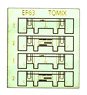 Grade Up Sticker for Type EF63 Cab Wall Sticker (for Tomix Product) (for 2-Car) (Model Train)