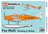 Fox Moth D.H.83 Floating & Skiing (Plastic model)