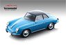 Porsche 356 Karmann Hardtop 1961 Gloss Light Blue / Black Top (Diecast Car)