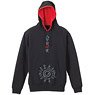 Naruto:Shippuden Formula Sealed of Bagua Pullover Parka Black x Red S (Anime Toy)