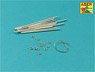 Panther Spare Track Link Pins x 12 pcs. (for Trumpeter) (Plastic model)