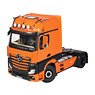 Mercedes-Benz Actros 4x2 Giga Space Truck tractor Orange/Black (New Mirror Cam Design) (Diecast Car)