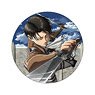 Attack on Titan Big Can Badge Levi Attack Ver. (Anime Toy)