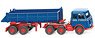 (HO) Rear Tipper Semi-truck (MB LPS 333) - Gentian blue (Model Train)