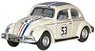 (OO) VW Beetle Pearl White - `Herbie` (Model Train)