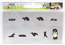 Figuanimal Japanese Animal 1/87 Raccoon Dog (9 Pieces) (Model Train)