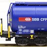 SBB サイロタンク車 (青) 「食品輸送」 2両セット Ep.VI (2両セット) ★外国形モデル (鉄道模型)