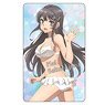 Rascal Does Not Dream of Bunny Girl Senpai IC Card Sticker Mai Sakurajima Swimsuit (Anime Toy)