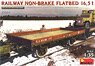 Railway Non-Brake Flatbed 16,5t (Plastic model)