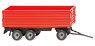 (HO) Agricultural 3-Axle Trailer red (Model Train)