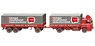 (HO) Flatbed Road Train `Spedition Gustav Mauler` (Model Train)