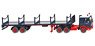(HO) メルセデス・ベンツ 3850 仕切り棒トレーラートラック `Rheinkraft-Spedition` (鉄道模型)