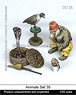 Animals Set 35 (Plastic model)