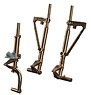 P-38F/G Undercarriage Legs Bronze (for Tamiya) (Plastic model)