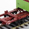 1/80(HO) [Limited Edition] J.N.R. Type KORA1 Container Wagon (Pre-colored Completed) (Model Train)