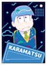 Osomatsu-san the Movie Popdeco. Series Synthetic Leather Pass Case Karamatsu (Anime Toy)