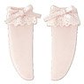 PNS Lace & Ribbon Short Socks (Pink) (Fashion Doll)