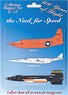 Aircraft Fridge Magnets Set The Need for Speed (Set of 3) (Military Diecast)