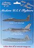 Aircraft Fridge Magnets Set Modern USAF Fighters (Set of 3) (Military Diecast)