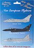 Aircraft Fridge Magnets Set New European Fighters (Set of 3) (Military Diecast)