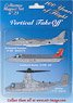 Aircraft Fridge Magnets Set Vertical Take off (Set of 3) (Military Diecast)