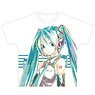 Piapro Characters Hatsune Miku Ani-Art Full Graphic T-Shirt Unisex M (Anime Toy)