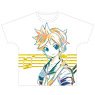 Piapro Characters Kagamine Len Ani-Art Full Graphic T-Shirt Unisex S (Anime Toy)