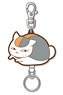 Natsume`s Book of Friends Nyanko-sensei Rubber Reel Key Ring Second Edition A (Anime Toy)