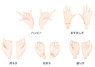 Pure Neemo Flection Hand Parts A (White) (Fashion Doll)