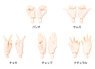 Pure Neemo Flection Hand Parts B (White) (Fashion Doll)
