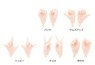 Pure Neemo Flection XS Small Hand Parts A (White) (Fashion Doll)
