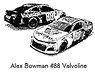 ARC Monster Energy Cup 2019 Alex Bowman #88 Valvoline Camaro ZL1 (ミニカー)