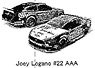 ARC Monster Energy Cup 2019 Joey Logano #22 AAA Mustang (ミニカー)