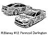 ARC Monster Energy Cup 2019 Ryan Blaney #12 Pennzoil Darlington Mustang (Diecast Car)