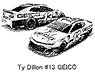 ARC Monster Energy Cup 2019 Ty Dillon #13 GEICO Camaro ZL1 (Diecast Car)