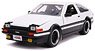 JDM Tuners 1986 Toyota Trueno AE86 White (Diecast Car)