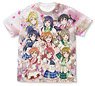 Love Live! muse Full Graphic T-Shirt White S (Anime Toy)