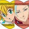 TV Animation [The Seven Deadly Sins: Wrath of the Gods] Heart-shaped Glitter Acrylic Badge (Set of 8) (Anime Toy)
