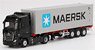 Mercedes-Benz Actros with 40ft Container `Maersk` (RHD) (Diecast Car)