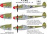 P-38 F/G Decal Sheet (for Tamiya) (Decal)