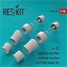 Su-35 Parking Position Exhaust Nozzles (for Kitty Hawk Kit) (Plastic model)