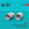 Su-35 Fly Position Exhaust Nozzles (for Kitty Hawk Kit) (Plastic model)