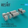 MiG-25 RB, RBT, BM, RBK, RBF, RBSh Foxbat Exhaust Nozzle (for ICM Kit) (Plastic model)