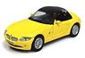 BMW Z4 Roadster Soft Top Yellow (Diecast Car)