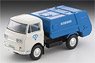 TLV-186a Mazda E2000 Garbage Truck (White/Blue) (Diecast Car)