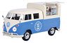 Volkawagen Type2 (T1) Food Truck (White/Blue) (ミニカー)