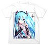 Hatsune Miku Full Color T-shirt takeponVer. WHite S (Anime Toy)